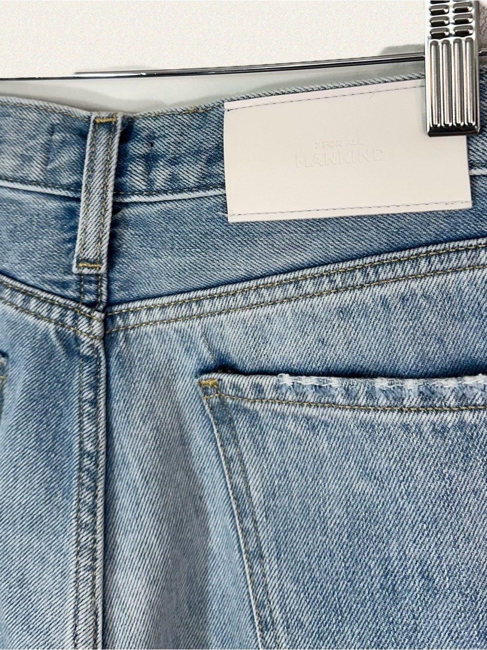 7 For All Mankind Easy James Denim Shorts - Picture 8 of 10